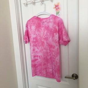 NEW Homemade Pink Tye Dye T-shirt Size Medium